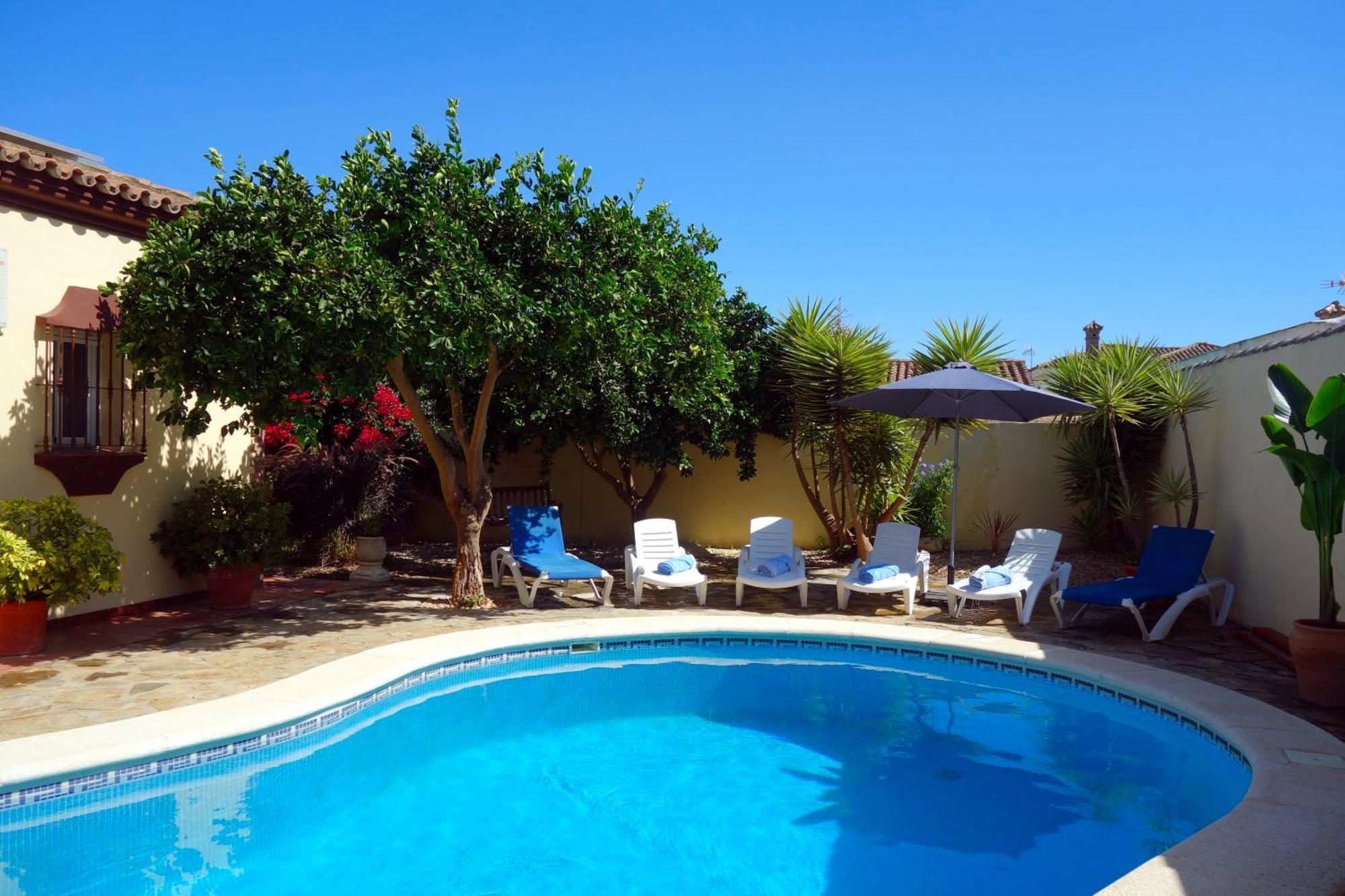 Casa Limon - Ferienhaus - Pool - Klimaanlage - W-Lan チクラナ・デ・ラ・フロンテーラ エクステリア 写真